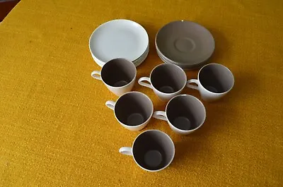 Buy Poole Pottery Tea Set, 12 Piece. Brown And White • 14.40£