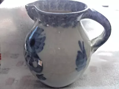 Buy South Lissens Pottery Blue Flowery Jug-Unused • 12.50£