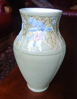 Buy Vintage Scottish Studio Pottery Vase Signed Jacqui Seller Scotland Floral Design • 24.99£