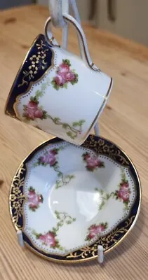 Buy George Jones & Sons Crescent China Porcelain GOLD Cup & Saucer For Harrods Ltd  • 17.99£