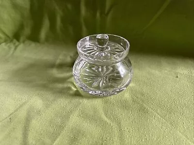 Buy Vintage Royal Brierley Crystal Lidded Preserve Pot Jam Jar Marmalade Low Rounded • 9.50£
