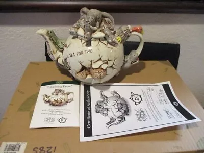 Buy Harmony Kingdom Crackin' Brew Teapot By Peter Calvesbert/ Paul Cardew MSRP $225 • 142.31£