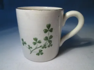 Buy Vintage Irish Arklow Pottery Small Coffee Cup With Clover And 'Gap Of Dunloe' • 2£