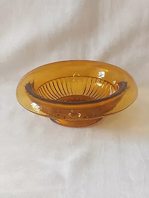 Buy Vintage Amber Cloud  Bowl Davidson  Art Deco • 14£