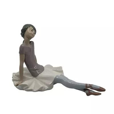 Buy Lladro #1356  Phyllis  Sitting Ballerina Dancer Glossy Finish Porcelain Figurine • 70.56£