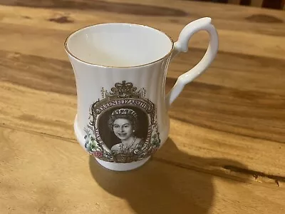 Buy Queen Elizabeth Ashley Bone China Mug.. Edged Silver Jubilee. 1952-1977. Lovely. • 25£