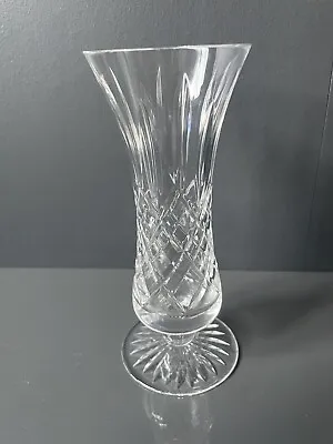 Buy Vintage Stuart Crystal Vase Glass Fine Cut Decorative Flute Flower Bud Posy 6  • 10£