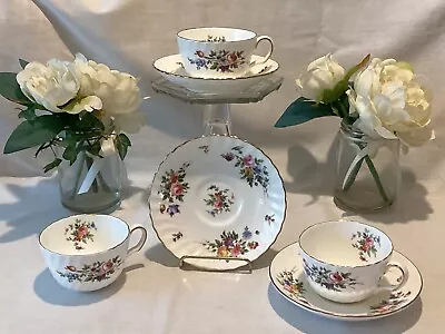 Buy 3 Vintage Minton Marlow China Saucer And Cup • 30£
