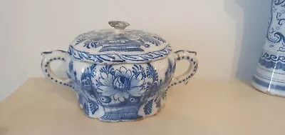 Buy Early Dutch Delft Blue And White Tin-glazed Lidded Butter Pot • 140£