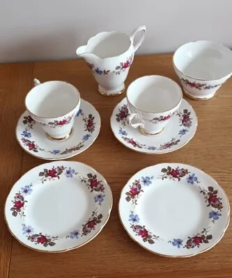 Buy Vintage Royal Sutherland Staffordshire Fine Bone China 8-piece Tea Set • 5£