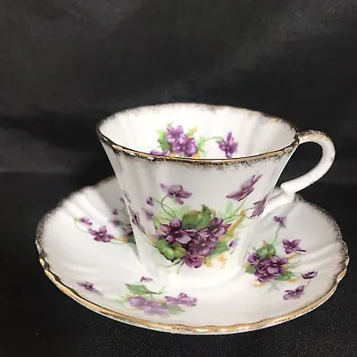 Buy Royal Standard Fine Bone China England Cup And Saucer Violets • 18.89£