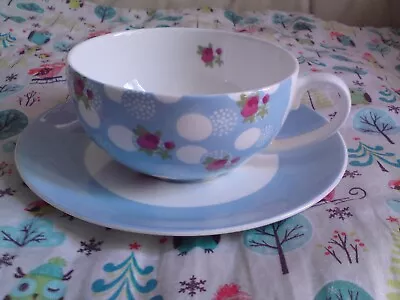 Buy Laura Ashley Fine Bone China FLORAL Cup And Saucer,VGC. • 10.99£