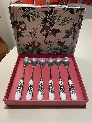 Buy PORTMEIRION 'The Holly And The Ivy' Boxed Set Of 6x Teaspoons - Unused • 12£