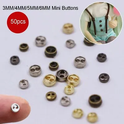 Buy Miniature Blythe Mini Metal Buttons  Pullip Clothing Sewing  DIY Doll Clothes • 3.68£