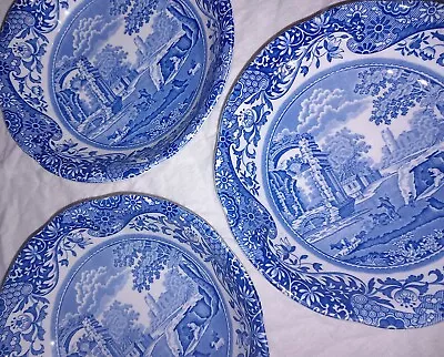 Buy Spode Blue Italian Set Of 3 Small Cereal Bowls - GREAT Condition!  • 13.50£