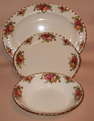 Buy Royal Albert Old Country Roses Oval Platter, Eared Plate & Oval Vegetable Dish • 34.95£