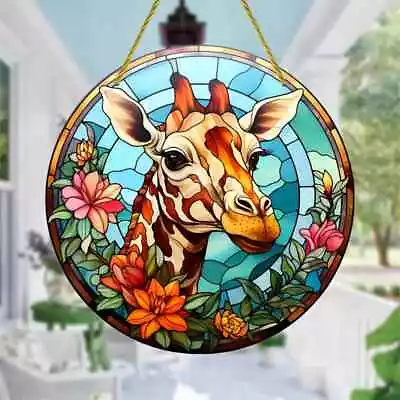 Buy Giraffe Suncatcher Stained Glass Effect Home Decor - Choose Your Design • 6.95£
