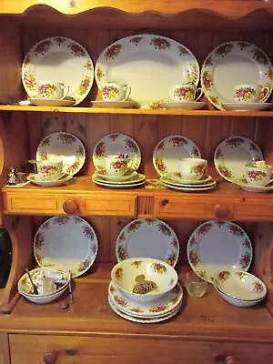 Buy 38 Piece Royal Norfolk  In The Country Roses Design,dinner/tea Set • 15£