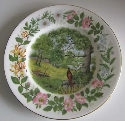Buy Coalport Woodland Seasons Summer Saunter Plate Collector Pheasant Floral Pattern • 8.99£