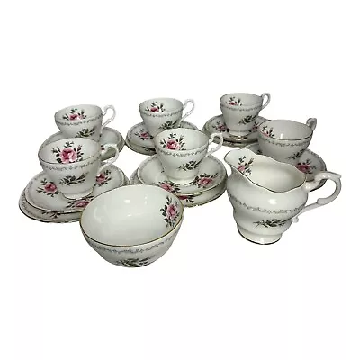 Buy Royal Standard Bone China Tea Set Cups Saucers Side Plate Milk Sugar Serves 6 • 36.99£