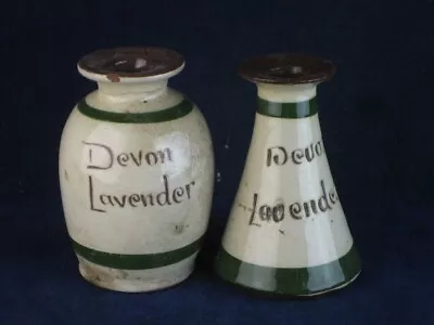 Buy 41692 Old Vintage Antique Printed Pot Lid Keiller Jar Torquay Ware Perfume X2 • 5£