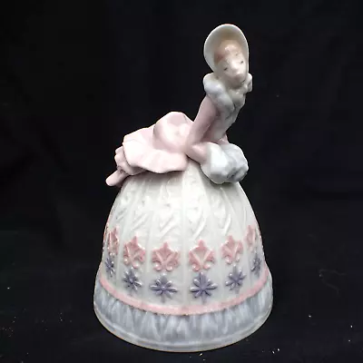 Buy 1992 Lladro  Sounds Of Winter  Bell Retired Four Seasons Lady Figurine Spain • 54.95£