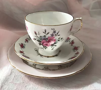 Buy Lovely Floral Queen Anne Cup+Saucer With Mismatched Royal Stafford Tea Plate. • 6£