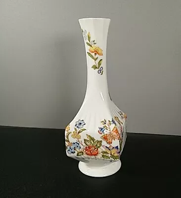 Buy Aynsley Vase Cottage Garden Pattern English Vintage 1970s 18cm Tall • 0.99£