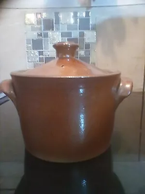 Buy Storage Jar Antique Glazed Stoneware Farmhouse  • 7£