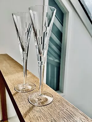 Buy A Pair Of Royal Doulton Abacus Design Champagne Flutes • 39.99£