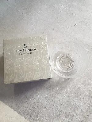 Buy Royal Doulton Finest Crystal Glass Bowl - Box Included Perfect Condition • 20£