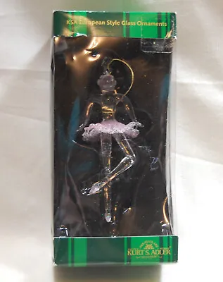 Buy Kurt S Adler Dancing Ballerina Hand Blown Glass Ornament Clear And Pink • 11.38£