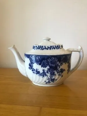 Buy Vintage Crown Pottery Blue/white Tea Pot. With Rare Sliding Lid.Stoke On Trent • 12£