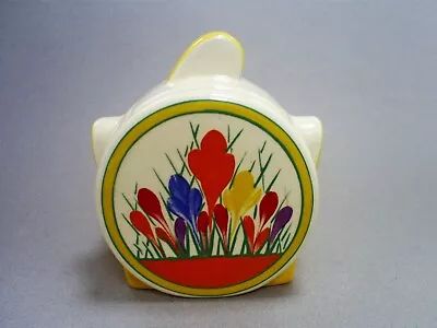Buy Superb Moorland Pottery Art Deco Clarice Cliff Style Crocus Design Sugar Bowl • 24.99£
