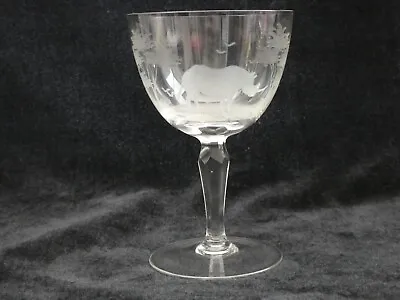 Buy Moser ROWLAND WARD Lead Crystal  Glass- Rhino Wine Glass 5 1/4  • 50£