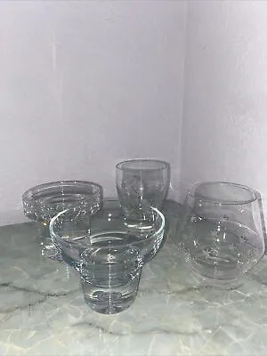 Buy Bundle Of Four Glass Candle Holders Mixed Bundle • 6.99£