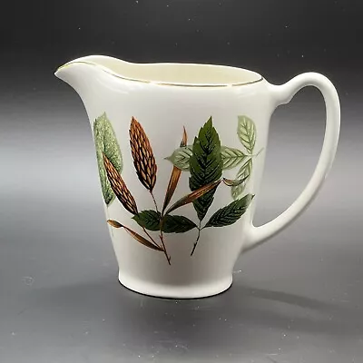 Buy Vintage Mcm Lord Nelson Pottery England 5.5  Tall Pitcher Magnolia Leaves Rare • 25.51£
