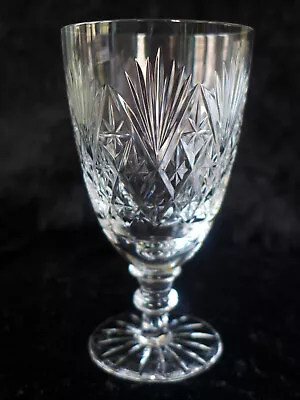 Buy Webb Corbett Large Wine Glass In Their Tutbury Castle Cut Pattern - A1 Condition • 12£