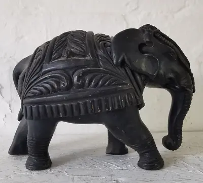 Buy Handsome Large Ornate Pottery Indian Elephant. • 8.99£