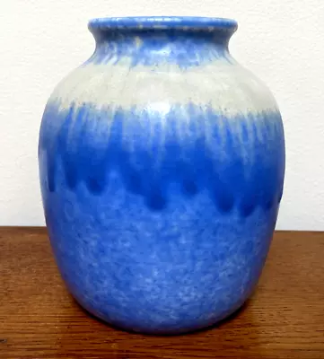 Buy Antique 1920s Blue Drip Glaze RUSKIN ENGLAND Art Pottery Vase • 120£