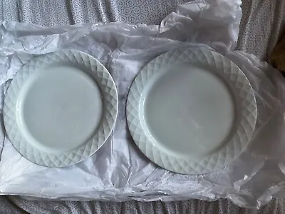 Buy EXC COND Set Of 2 Thomas Rosenthal Germany Holiday White Dinner Plates  - 9 7/8” • 52.84£