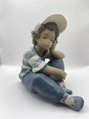 Buy Lladro “Long Day” Boy Figurine Ornament - Boxed • 89.99£