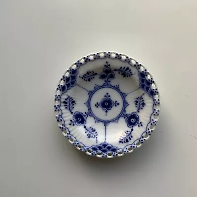 Buy Antique Royal Copenhagen Blue Fluted Full Lace Butter Pat 1004 1stQ 1899-1923 • 61.42£