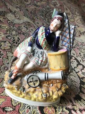 Buy Antique Victorian Staffordshire Flatback, The Sleeping Drummer-Crimean War￼-28cm • 58£