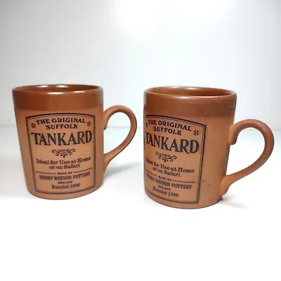Buy The Original Suffolk Tankard - Henry Watson Pottery - 2x Terracotta Tankards • 25£