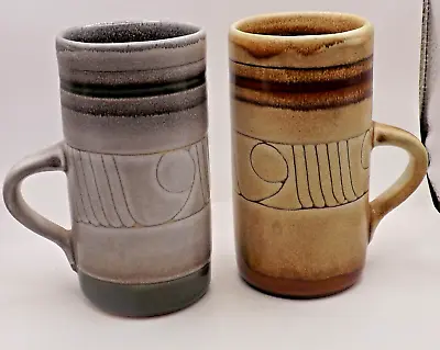 Buy Two  Troika Style  Pottery Mug's  . • 22.99£