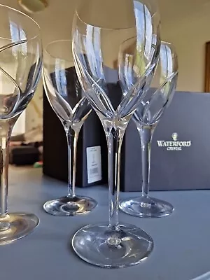 Buy  Waterford Crystal Siren Red Wine / Water Glass Boxed X 4 Made In Ireland.Rare • 185£