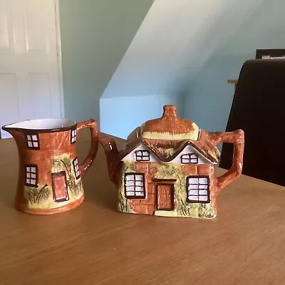 Buy Price  Brothers Pottery. Tea Pot And Water Jug • 15£