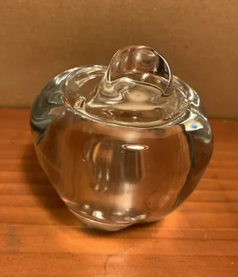 Buy Tiffany & Co Signed Elsa Peretti Crystal Apple Condiment Jar With Lid • 70.87£