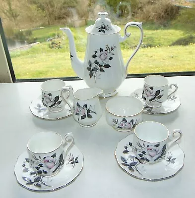 Buy Royal Albert Queen's Messenger Pattern 11PC Coffee Pot Cups Saucers Jug Bowl • 48£